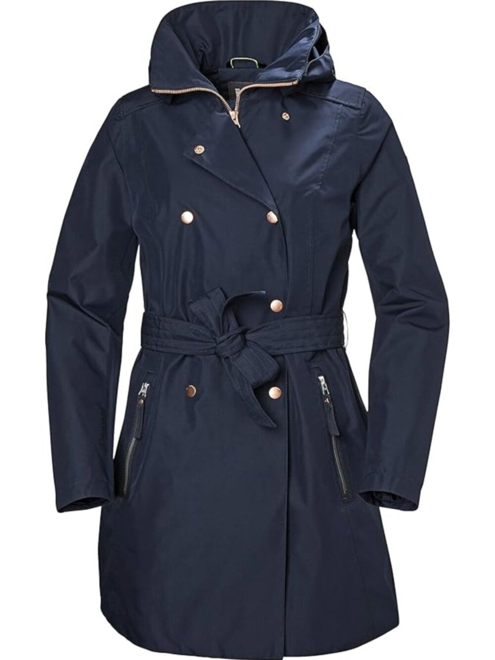 Helly Hansen Welsey Trench Coat - Navy Blue - Size XL